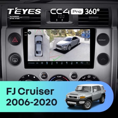 Штатная магнитола Teyes CC4 Pro 360 8/128 Toyota FJ Cruiser J15 (2006-2020) F2
