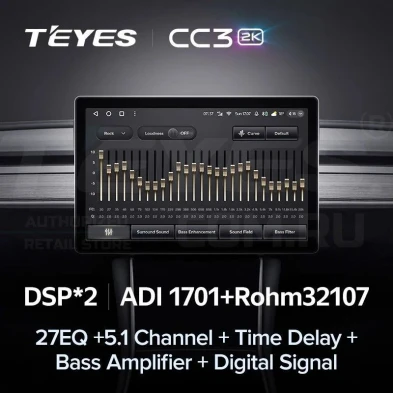 Штатная магнитола Teyes CC3 2K 4/64 Mercedes-Benz Smart Fortwo 3 C453 A453 W453 (2014-2020) (11")