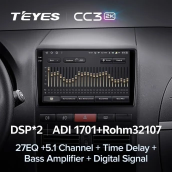 Штатная магнитола Teyes CC3 2K 4/64 Fiat Peron 9 2009 Idea (2011-2014)