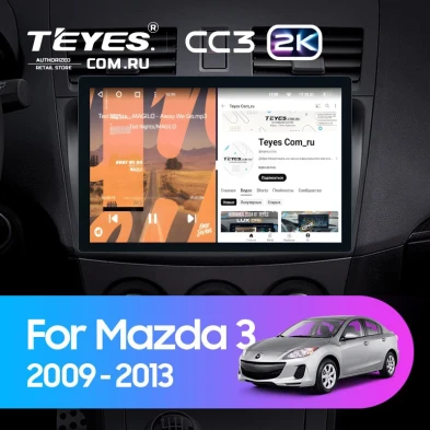 Штатная магнитола Teyes CC3 2K 4/32 Mazda 3 2 (2009-2013) (11")
