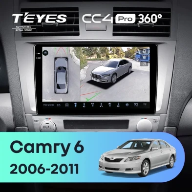 Штатная магнитола Teyes CC4 Pro 360 8/128 Toyota Camry 6 XV 40 (2006-2011) 10" F5
