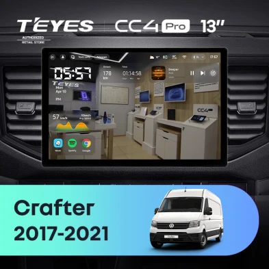 Штатная магнитола Teyes CC4 Pro 8/128 Volkswagen Crafter (2017-2021) (13")
