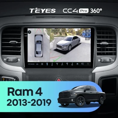 Штатная магнитола Teyes CC4 Pro 360 8/128 Dodge Ram 4 DJ DS (2013-2019) F2