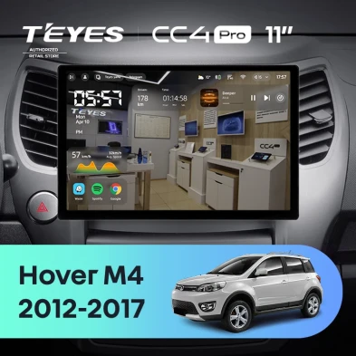 Штатная магнитола Teyes CC4 Pro 8/128 Great Wall Hover M4 (2012-2017) (11")