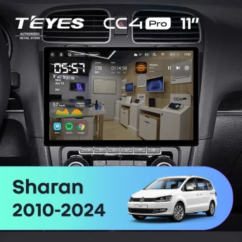 Штатная магнитола Teyes CC4 Pro 8/128 Volkswagen Sharan (2010-2024) (11")
