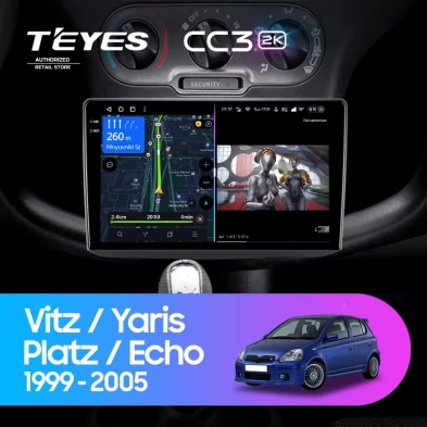 Штатная магнитола Teyes CC3 2K 4/32 Toyota Yaris (1999-2005) F1