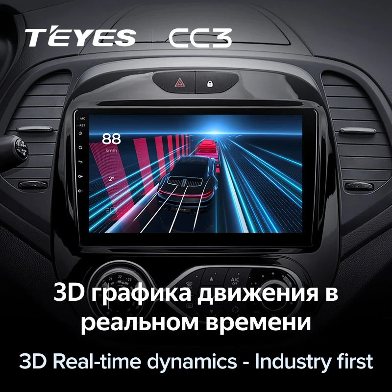 Штатная магнитола Teyes CC3 4/32 Renault Kaptur (2016-2019) F2