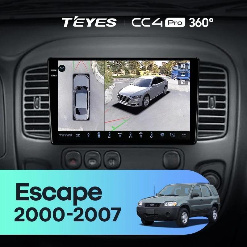 Штатная магнитола Teyes CC4 Pro 360 8/128 Ford Escape (2000-2007)