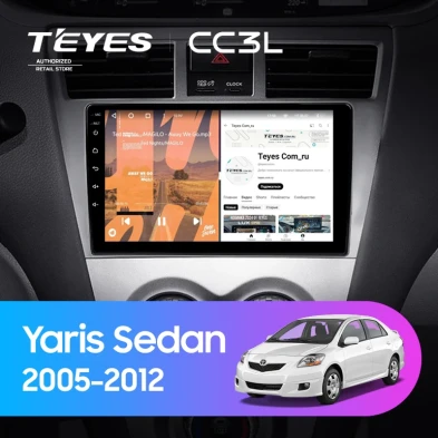 Штатная магнитола Teyes CC3L 4/64 Toyota Yaris Sedan (2005-2012)