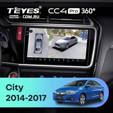 Штатная магнитола Teyes CC4 Pro 360 8/128 Honda City (2014-2017) Тип-B