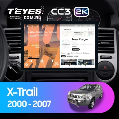 Штатная магнитола Teyes CC3 2K 4/64 Nissan X-Trail T30 (2000-2007) F1 (11")