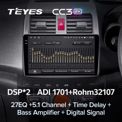 Штатная магнитола Teyes CC3 2K 6/128 Honda Airwave GJ (2005-2010) Правый руль