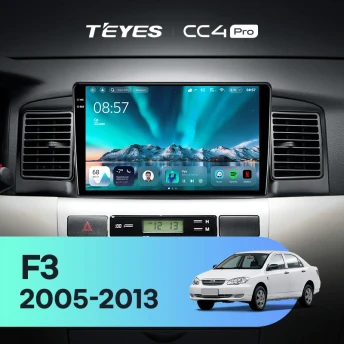 Штатная магнитола Teyes CC4 Pro 8/128 BYD F3 (2005-2013)
