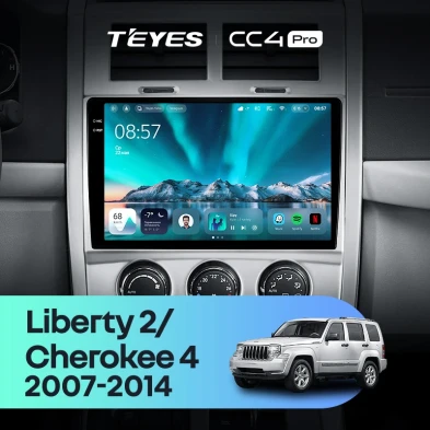 Штатная магнитола Teyes CC4 Pro 12/256 Jeep Liberty 2 KK (2007-2012)