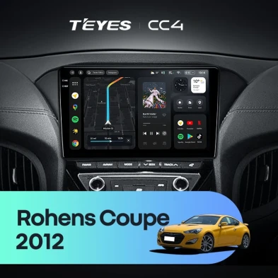 Штатная магнитола Teyes CC4 6/64 Hyundai Rohens Coupe 2012+ F3