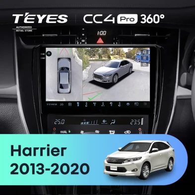 Штатная магнитола Teyes CC4 Pro 360 8/128 Toyota Harrier XU60 (2013-2020) F2