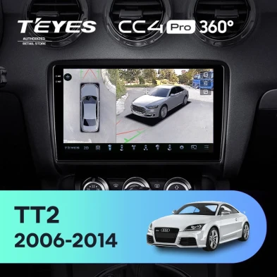 Штатная магнитола Teyes CC4 Pro 360 12/256 Audi TT 2 (2006-2014)