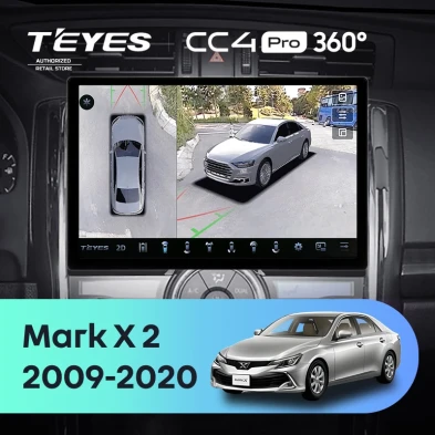 Штатная магнитола Teyes CC4 Pro 360 12/256 Toyota Mark X 2 X130 (2009-2020) (13")