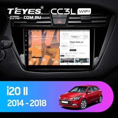 Штатная магнитола Teyes CC3L WiFi 2/32 Hyundai i20 2 GB (2014-2018)