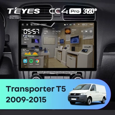 Штатная магнитола Teyes CC4 Pro 12/256 Volkswagen Transporter (T5) (2009-2015) (13")
