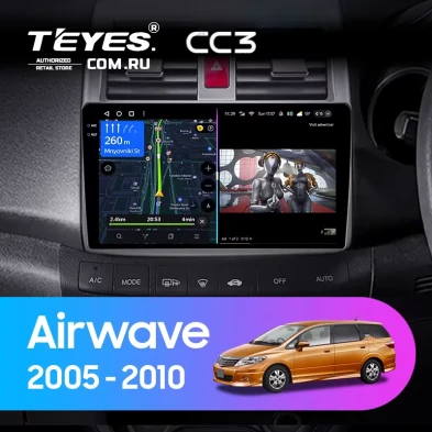 Штатная магнитола Teyes CC3 4/32 Honda Airwave GJ (2005-2010) Правый руль