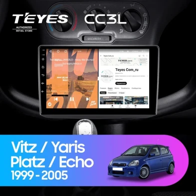 Штатная магнитола Teyes CC3L 4/64 Toyota Platz (1999-2005) F1