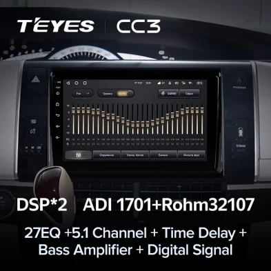 Штатная магнитола Teyes CC3 4/32 Toyota Previa XR50 (2006-2019)