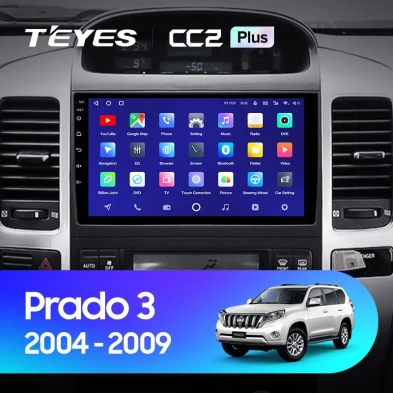 Штатная магнитола Teyes CC2 Plus 4/32 Toyota Land Cruiser Prado J120 (2002-2009) F1 Тип-B