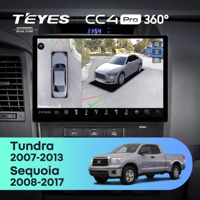 Штатная магнитола Teyes CC4 Pro 360 8/128 Toyota Tundra XK50 (2007-2013) (13")