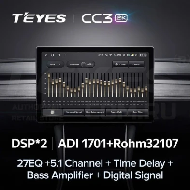 Штатная магнитола Teyes CC3 2K 4/32 SsangYong Korando 3 Actyon 2 (2010-2013) (11")