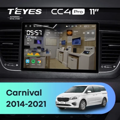 Штатная магнитола Teyes CC4 Pro 8/128 Kia Carnival YP (2014-2021) F1 Тип-B (11")