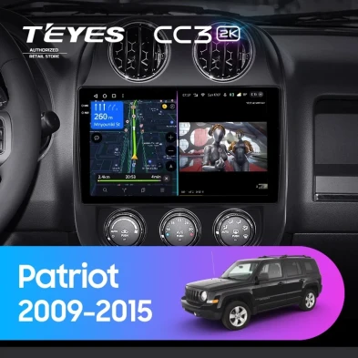 Штатная магнитола Teyes CC3 2K 360 6/128 Jeep Patriot (2009-2015)