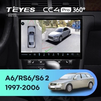 Штатная магнитола Teyes CC4 Pro 360 12/256 Audi RS6 1 (2002-2006) (11")