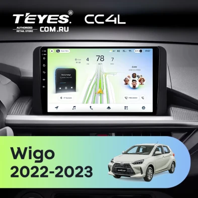 Штатная магнитола Teyes CC4L 6/64 Toyota Wigo (2022-2023) F2
