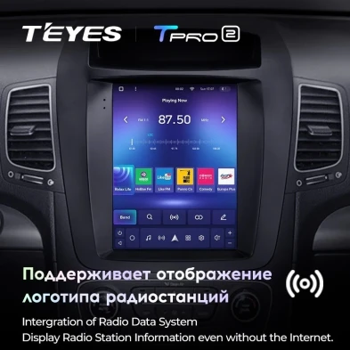 Штатная магнитола Tesla style Teyes TPRO 2 3/32 Kia Sorento 2 XM (2012-2021) HIGH F2