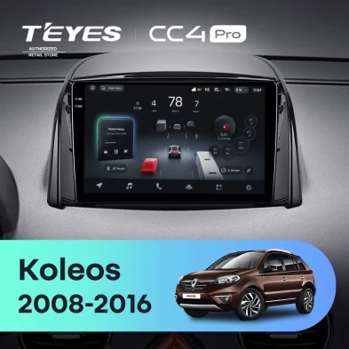Штатная магнитола Teyes CC4 Pro 12/256 Renault Koleos (2008-2016) Тип-B