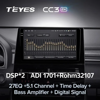 Штатная магнитола Teyes CC3 2K 360 6/128 Toyota Avalon V XX50 (2022-2023)