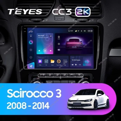 Штатная магнитола Teyes CC3 2K 360 6/128 Volkswagen Scirocco (2008-2014) F2