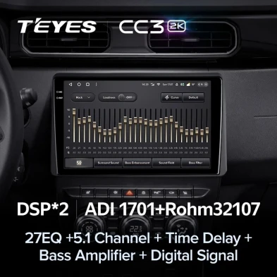 Штатная магнитола Teyes CC3 2K 4/32 Renault Duster HM 2 (2020-2023) F1