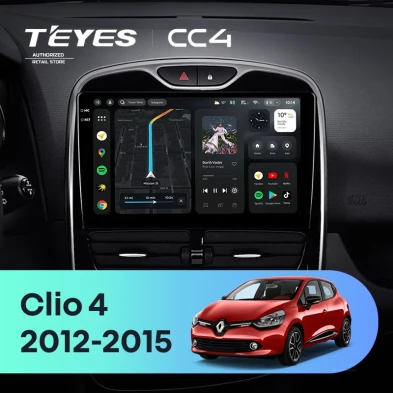 Штатная магнитола Teyes CC4 8/128 Renault Clio 4 BH98 KH98 (2012-2015)