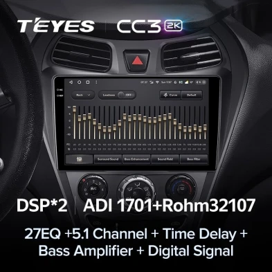 Штатная магнитола Teyes CC3 2K 4/64 Hyundai Eon (2012-2019)