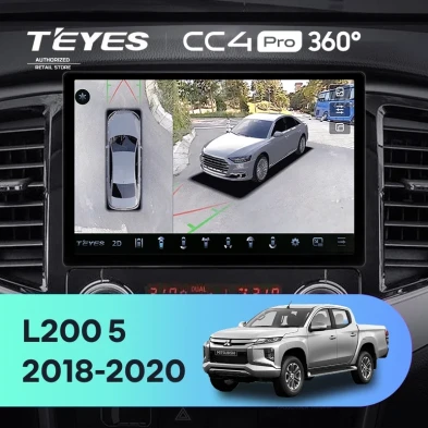 Штатная магнитола Teyes CC4 Pro 360 8/128 Mitsubishi L200 5 (2018-2020) F1 (11")