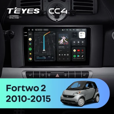 Штатная магнитола Teyes CC4 8/128 Mercedes-Benz Smart Fortwo 2 (2010-2015) F1