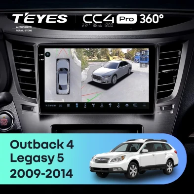 Штатная магнитола Teyes CC4 Pro 360 8/128 Subaru Outback 4 (2009-2014)