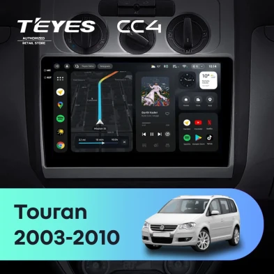Штатная магнитола Teyes CC4 8/128 Volkswagen Touran 1 (2003-2010) F1