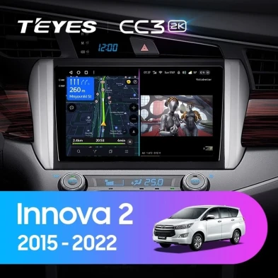 Штатная магнитола Teyes CC3 2K 4/64 Toyota Innova 2 (2015-2022)