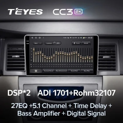 Штатная магнитола Teyes CC3 2K 4/32 Geely SC7 (2011-2015)