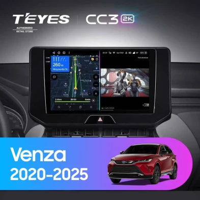 Штатная магнитола Teyes CC3 2K 6/128 Toyota Venza (2020-2026)
