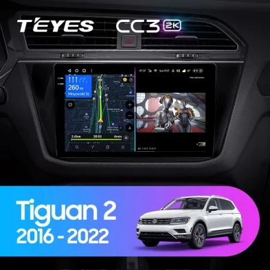 Штатная магнитола Teyes CC3 2K 4/32 Volkswagen Tiguan 2 (2016-2022) Тип-A