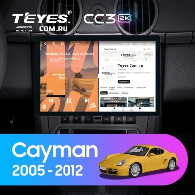 Штатная магнитола Teyes CC3 2K 6/128 Porsche Cayman 987 (2005-2012) (11")